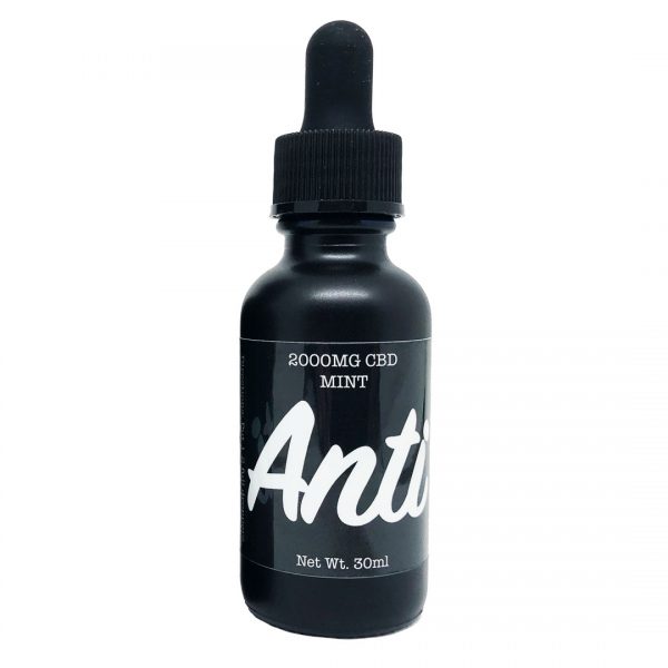 12 Anti 2000MG CBD Mint Drops